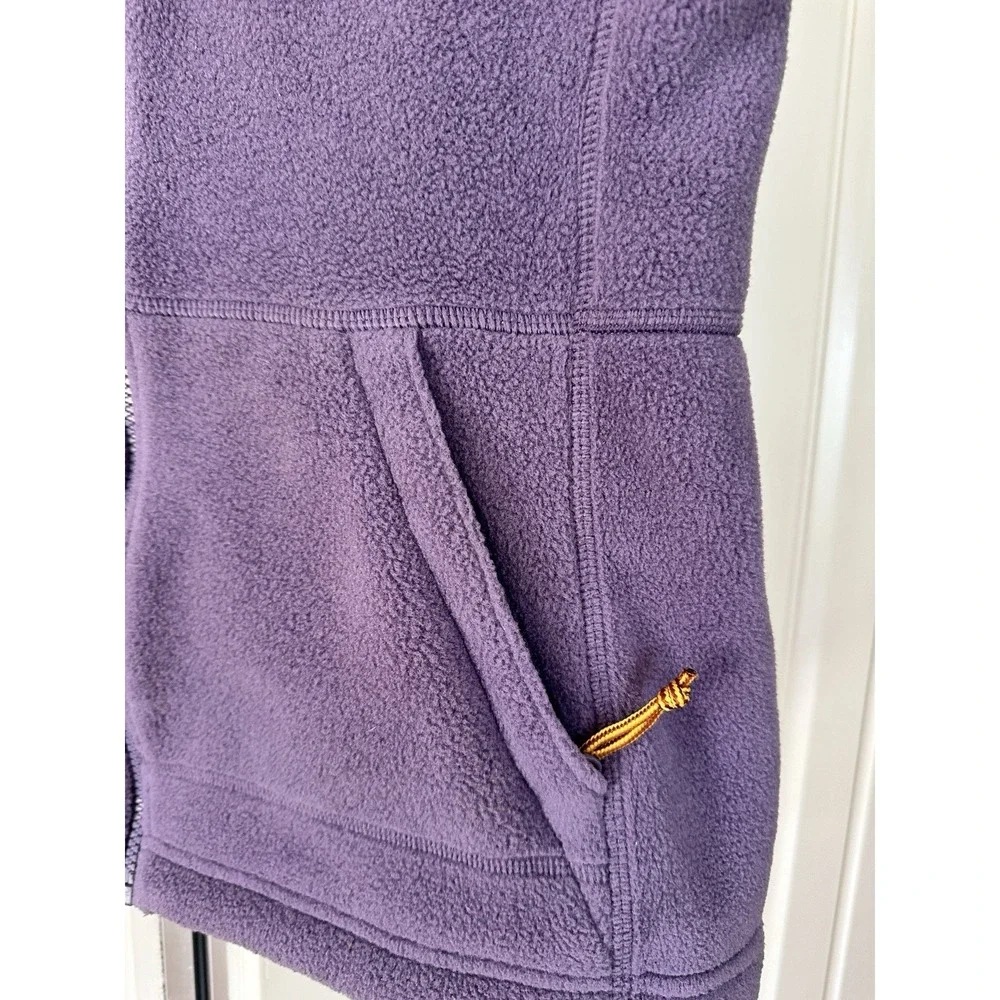 LL Bean Mountain Classic Women's S Fleece Vest Purple Lavender Full Zip Pockets - Picture 2 of 10
